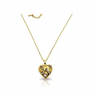 Gold Heart Pendant Necklace